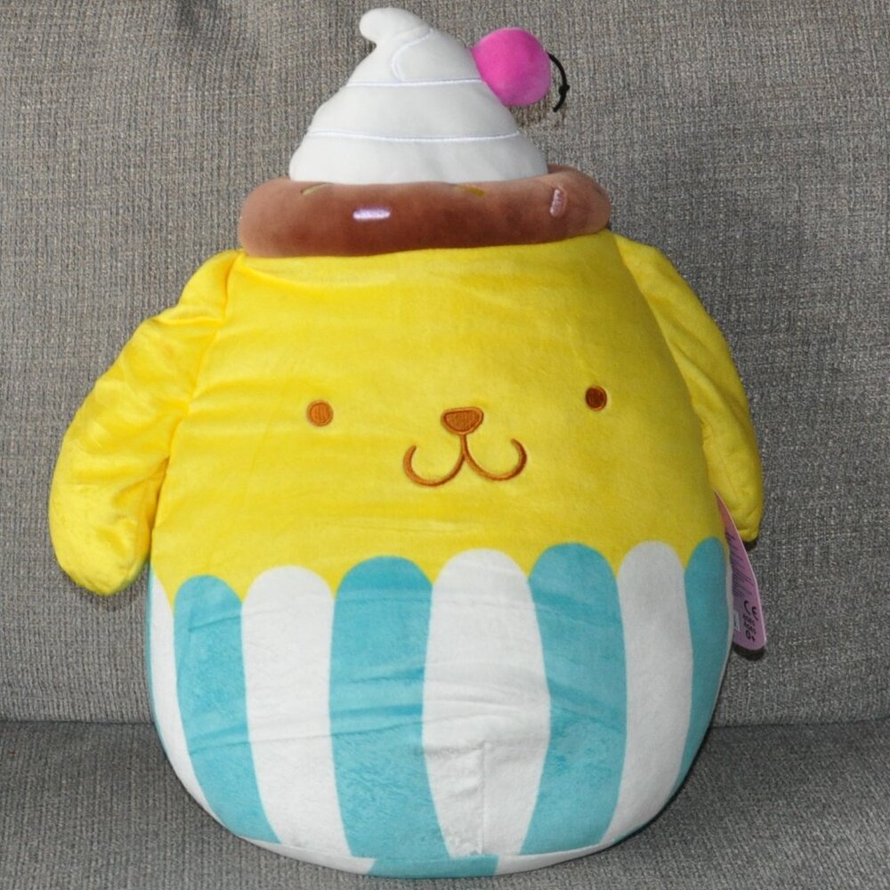 New 12" Squishmallow Pompompurin Sundae Sanrio Hello Kitty Plush